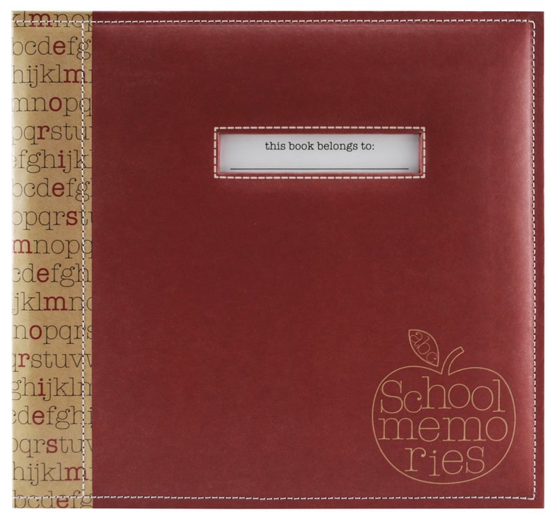 MCS MBI 135x125 School Memories Scrapbook Album with 12x12 Inch Pages with Signature Opening 850010