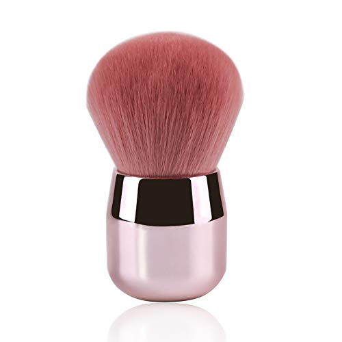 Daubigny Foundation Brush,Daubigny Large Pink Powder Brush Flat Arched Premium Durable Kabuki Makeup Brush Perfect For Blending Liquid,Cream and Flawless Powder,Buffing, Blending,Concealer … - Image 1