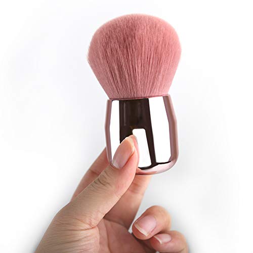 Daubigny Foundation Brush,Daubigny Large Pink Powder Brush Flat Arched Premium Durable Kabuki Makeup Brush Perfect For Blending Liquid,Cream and Flawless Powder,Buffing, Blending,Concealer … - Image 2