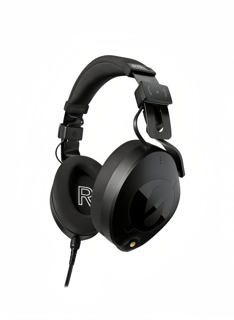 رود سماعات رأس احترافية RØDE NTH-100 لإنشاء المحتوى وإنتاج الموسيقى والمزج وتحرير الصوت والبودكاست وتسجيل الموقع والأسود - Image 1