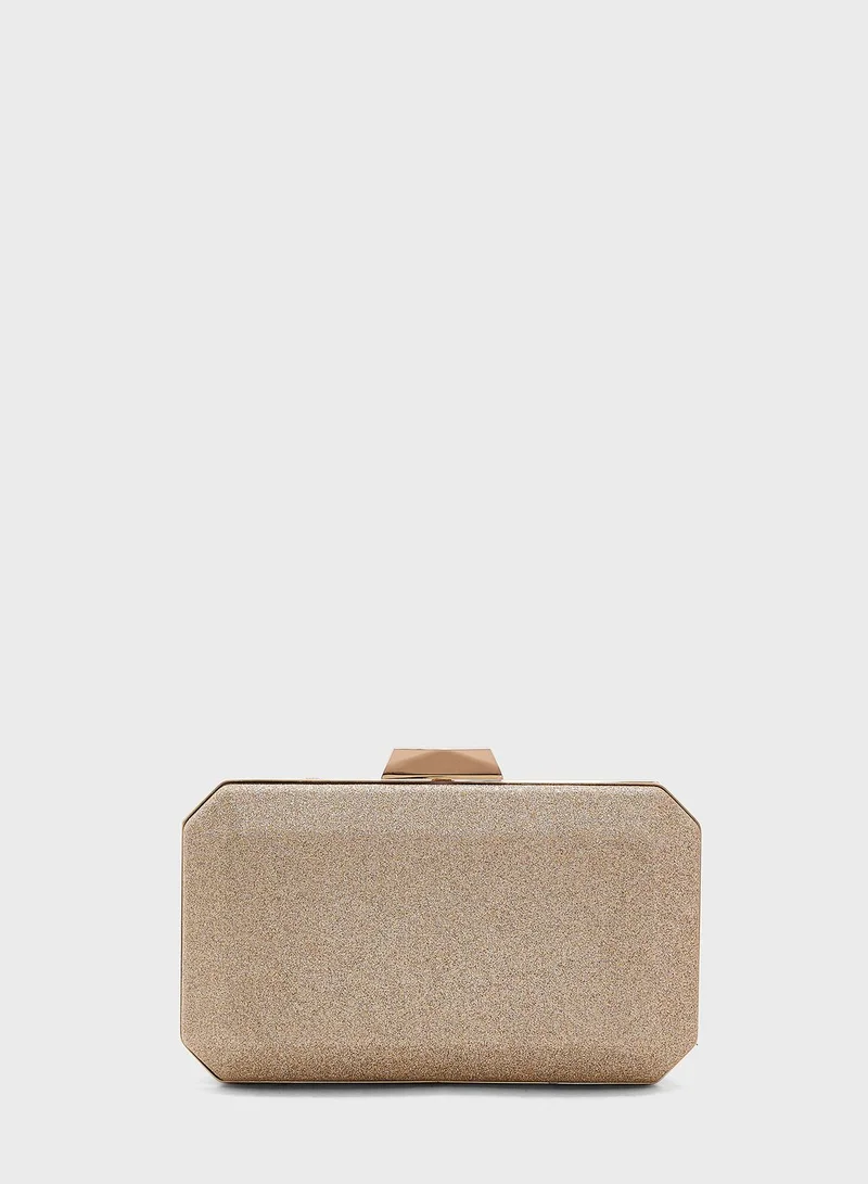 Khizana Glitter Twist Detail Chain Box Bag