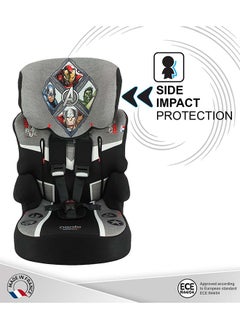Nania Beline Carseat For Group 1/2/3, 2-10 years, Avengers Heroes, Grey  - Image 4