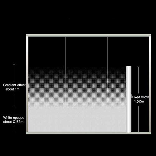 MEGICOLIM Decorative Semi - Privacy Window Film One Way Gradient Dot Patterns Glass Sticker for Home Office Meeting Room, 24Inch x 60Inch - Image 2