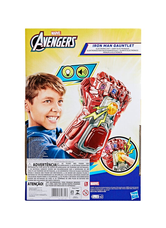 MARVEL Avengers: Endgame Red Infinity Gauntlet Electronic Fist with Lights and Sounds, Role Play Super Hero Toys for Kids Ages 5 and Up  - Image 3