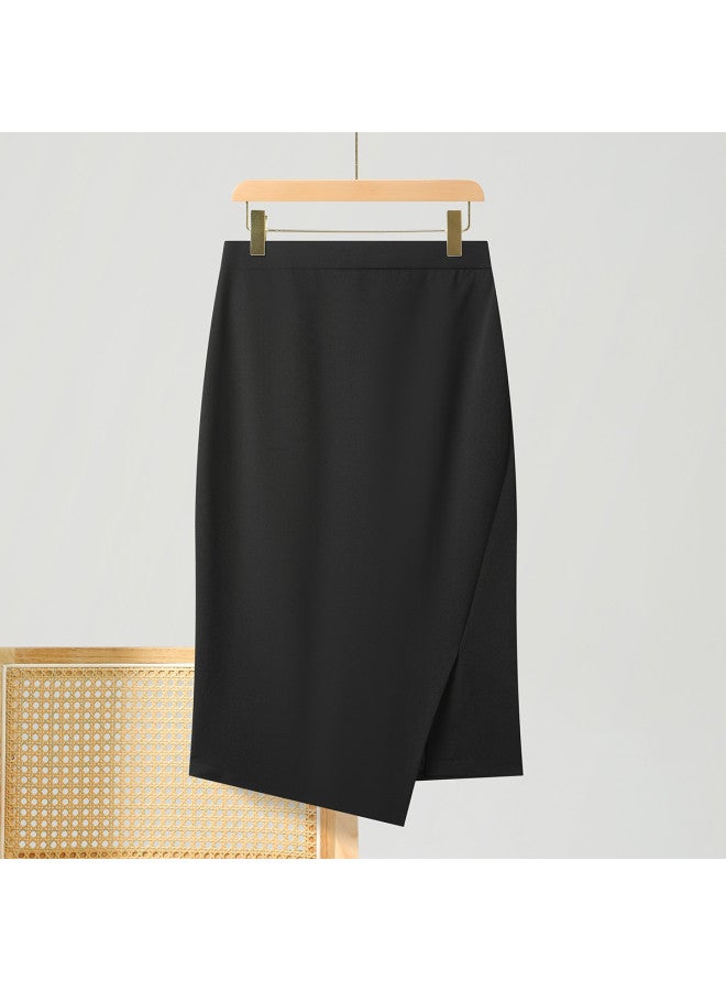 Fapai Comfortable And Easy-to-care Business Casual Midi Skirt Fashion Commuting Simple Versatile Blazer Skirt Women - Image 5