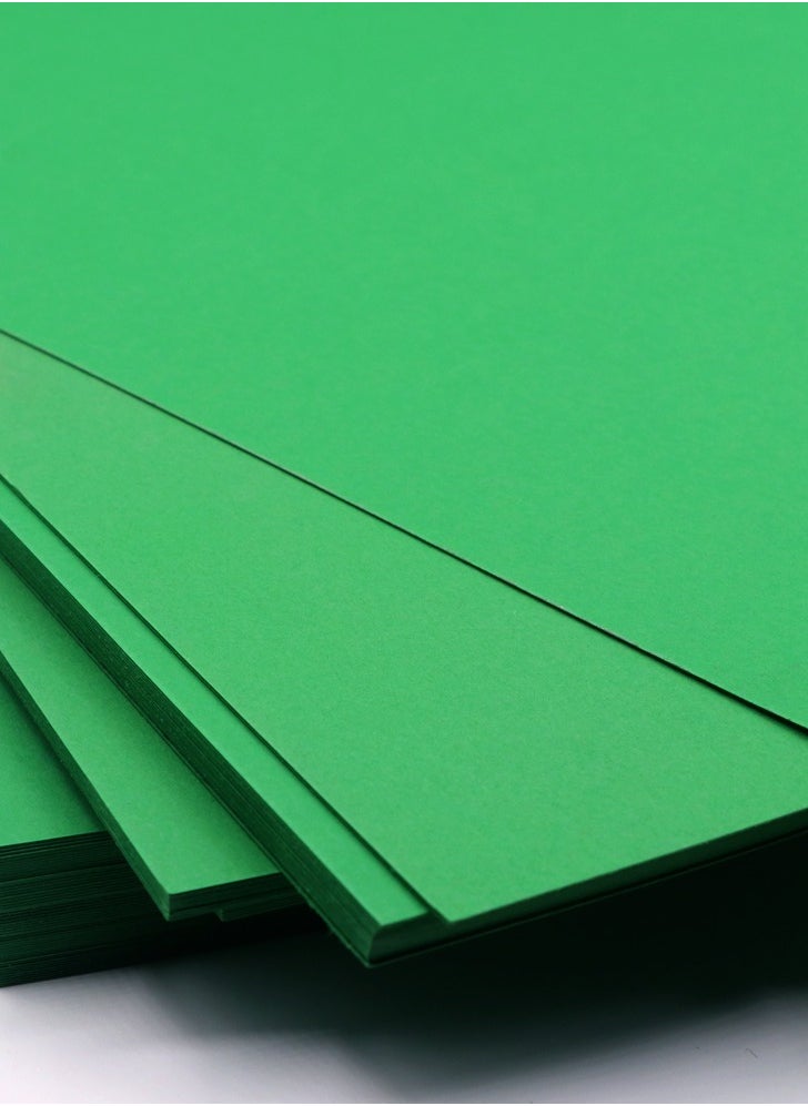 firstnock Bright Green Colored Paper - 250 GSM, A4 Size, Pack of 20 Sheets – Ideal for Arts, Crafts, and DIY Projects  - Image 1