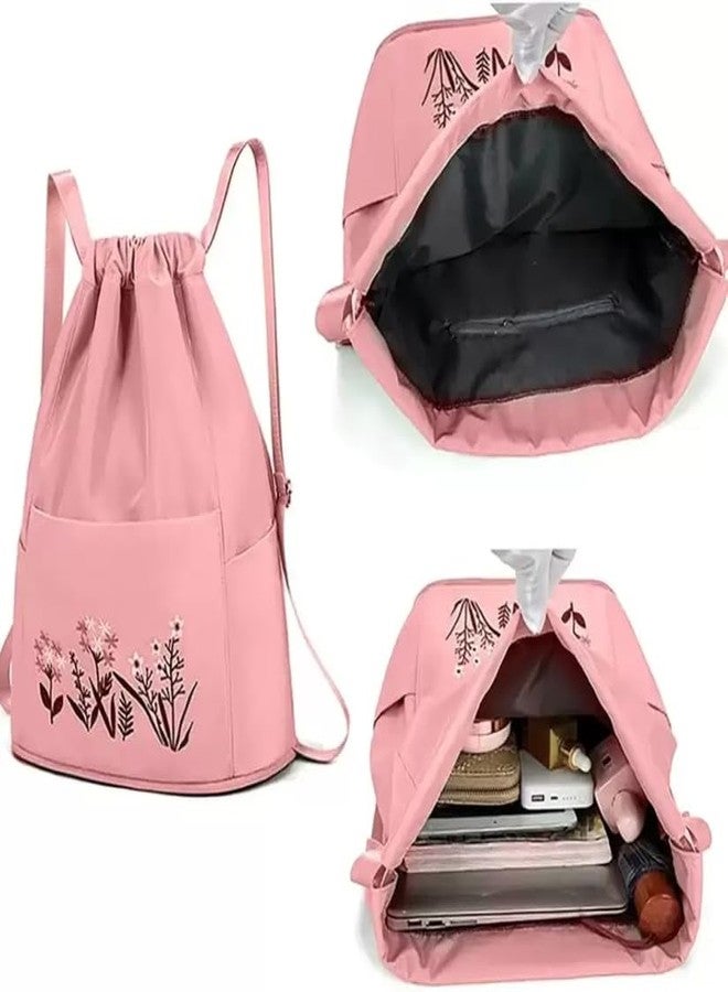 Raptas Elevate Your Style with Trendy Waterproof Backpack for Girls and Women - A Stylish, Lightweight, and Versatile Polyester Drawstring Bag Perfect for Any Occasion or as a Thoughtful Gift - Image 3