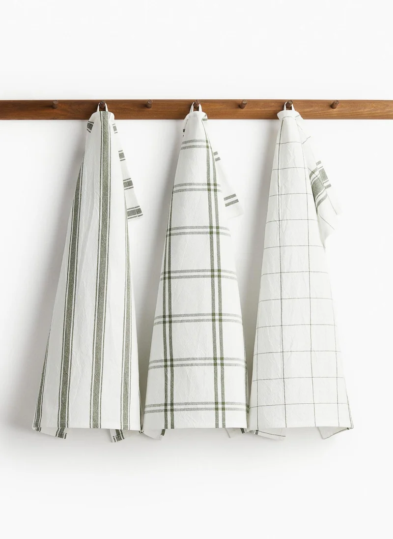 اتش اند ام 3-Pack Cotton Tea Towels