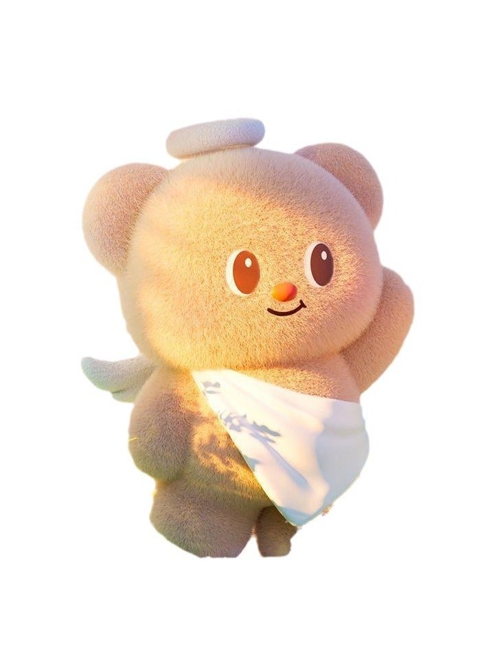 عام زبدة الدب يوم عمل سلسلة المد والجزر اللعب للمكفوفين مربع الشكل زخرفة للأطفال ، الصديقات هدايا عيد الميلاد ، تزيين المنزل (مربع واحد) - Image 1