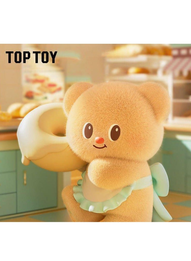 عام زبدة الدب يوم عمل سلسلة المد والجزر اللعب للمكفوفين مربع الشكل زخرفة للأطفال ، الصديقات هدايا عيد الميلاد ، تزيين المنزل (مربع واحد) - Image 3