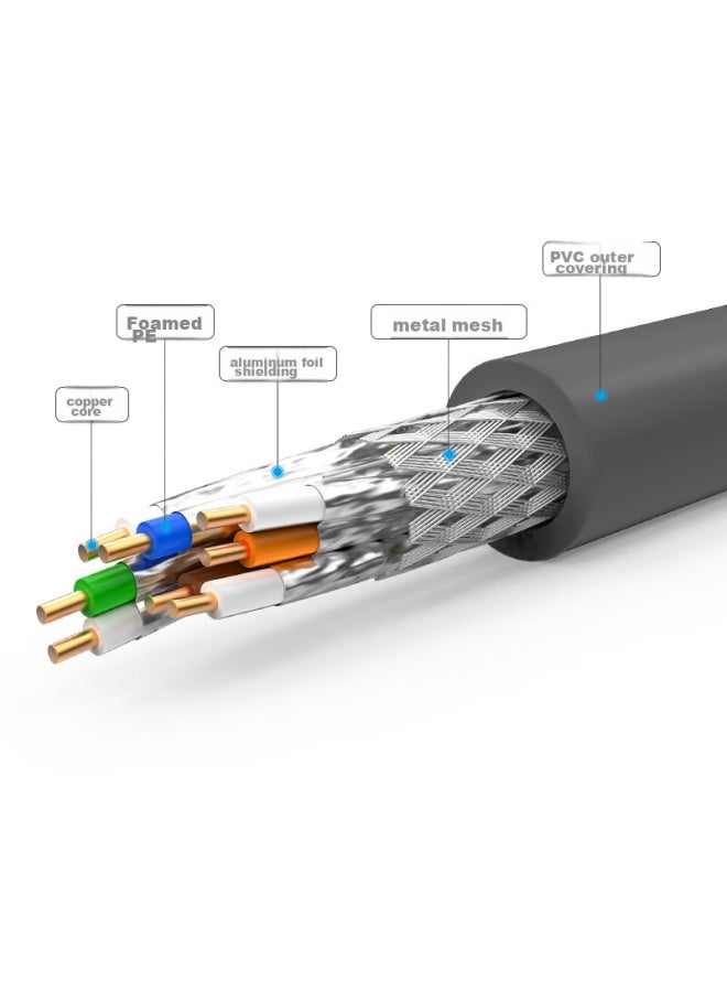CHOSEAL Akihabara Cat7 10g Dual-shielded Network Cable Cat7 Pure Copper Engineering Home Network Broadband Box Cable 100 Meters Qs2620at100 - Image 3