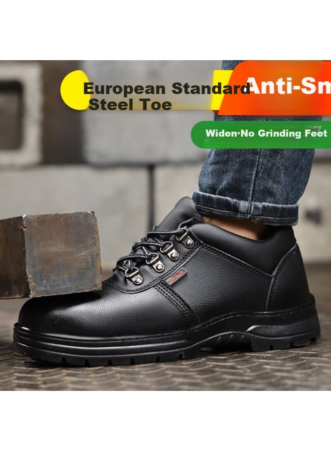 GUYISA Guyisa Men's Safety Shoes Waterproof Dustproof Steel Toe Cap Steel Plate Anti-smashing Anti-piercing Protective Work Shoes 876 39 - Image 4