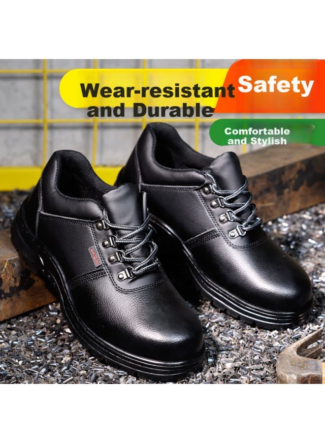 GUYISA Guyisa Men's Safety Shoes Waterproof Dustproof Steel Toe Cap Steel Plate Anti-smashing Anti-piercing Protective Work Shoes 876 39 - Image 3