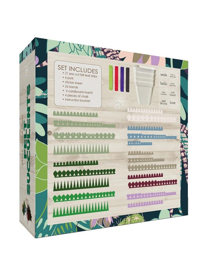 Hapinest Make Your Own Potted Felt Succulents ; Diy Arts And Crafts Kit For Adults Teens And Kids Girls Ages 6 7 8 9 10 11 12 Years Old And Up ; Art Project Gifts ; Hobbies For Women - Image 3