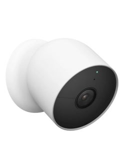 جوجل كاميرا Google Nest - دقة 1080 بكسل، 30 إطارًا في الثانية، للاستخدام الداخلي/الخارجي، مجال رؤية 130 درجة، رؤية ليلية 20 قدمًا، كشف الحركة، حماية من الغبار والماء IP54، الثلج | الطراز: GA01317-US  - Image 2