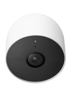 جوجل كاميرا Google Nest - دقة 1080 بكسل، 30 إطارًا في الثانية، للاستخدام الداخلي/الخارجي، مجال رؤية 130 درجة، رؤية ليلية 20 قدمًا، كشف الحركة، حماية من الغبار والماء IP54، الثلج | الطراز: GA01317-US  - Image 3