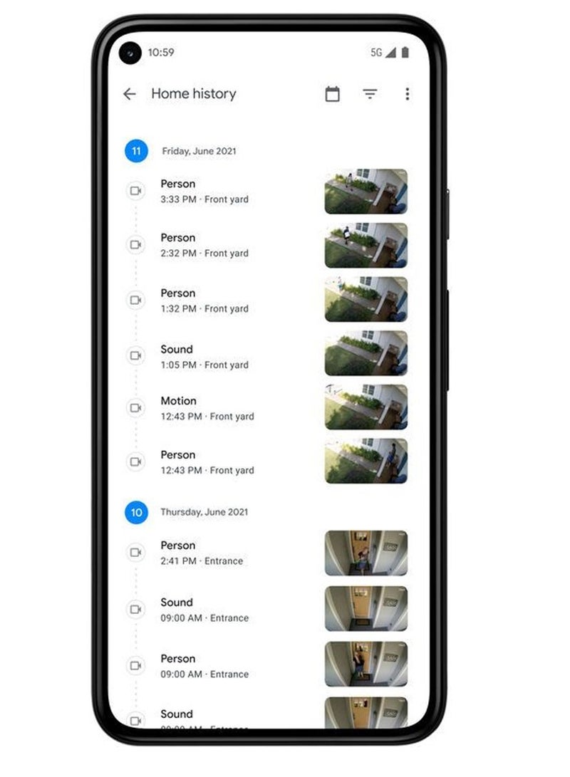 Google Nest Camera – 1080p Resolution, 30 fps, Indoor/Outdoor, 130° Field View, 20' Night Vision, Motion Detection, IP54 Dust & Water Protection, Snow | Model: GA01317-US - Image 5