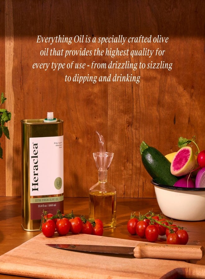 Heraclea - Everything Oil - Extra Virgin Olive Oil - Organic Olive Oil - Extra Virgin - Cold Pressed - Polyphenol Rich EVOO - 33.8oz Bottle - Image 3