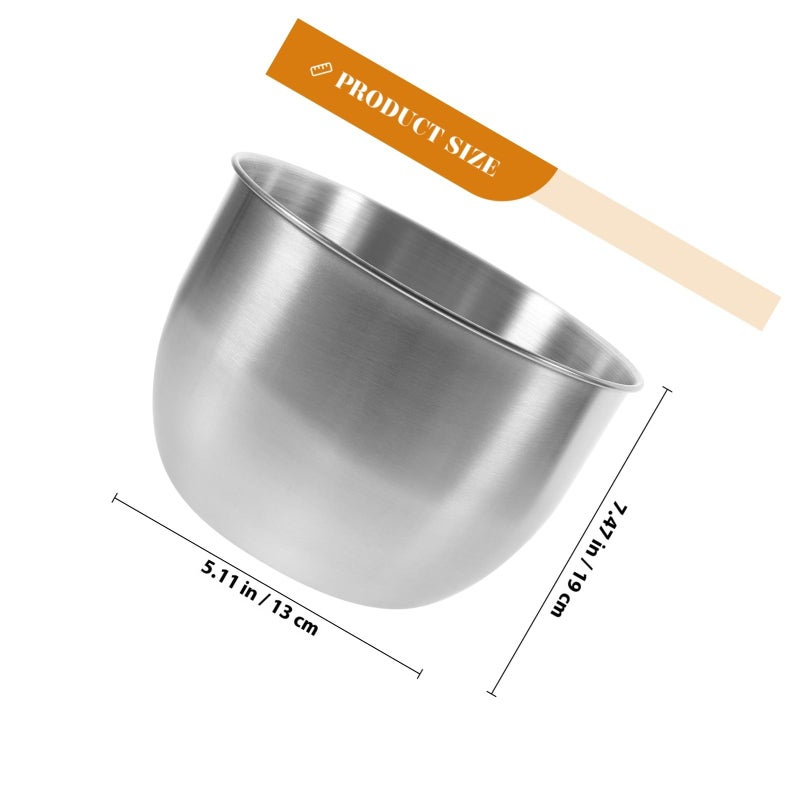 Stainless Steel Mixing Bowl 19cm Deep Non Slip Kitchen Prep Bowl for Baking Cake and Salad - Image 3