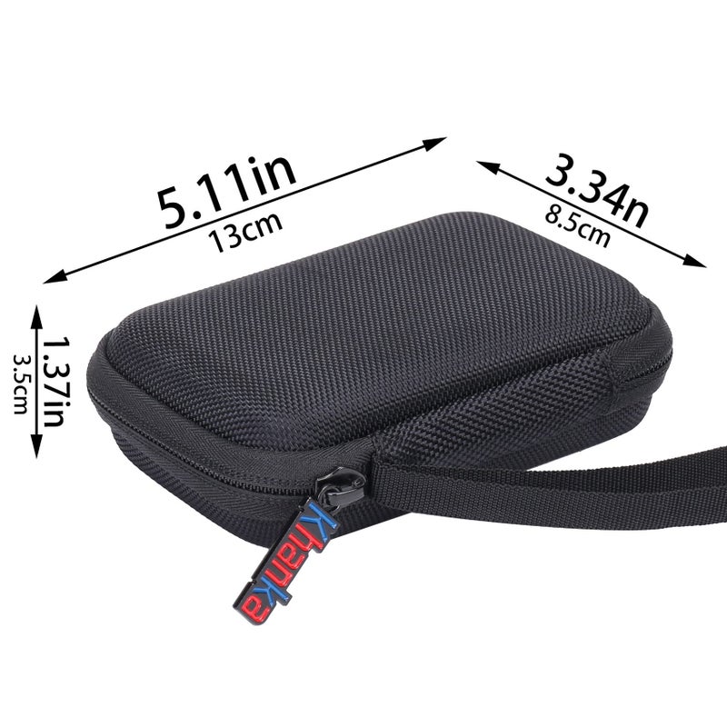 Khanka حافظة سفر صلبة بديلة لخدمة سامسونج T9 / T7 / T7 شيلد للقرص الصلب الخارجي SSD - USB 3.2-1TB 2TB، حافظة فقط (أسود) - Image 4