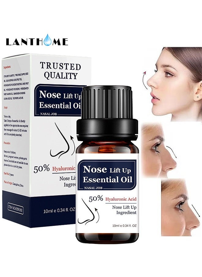 Lanthome Nose Lift Up Essential Oil, Heighten Rhinoplasty Collagen Firming Moisturizing Perfect Nose Serum Reshape Natural Beauty Skin Care  - Image 1