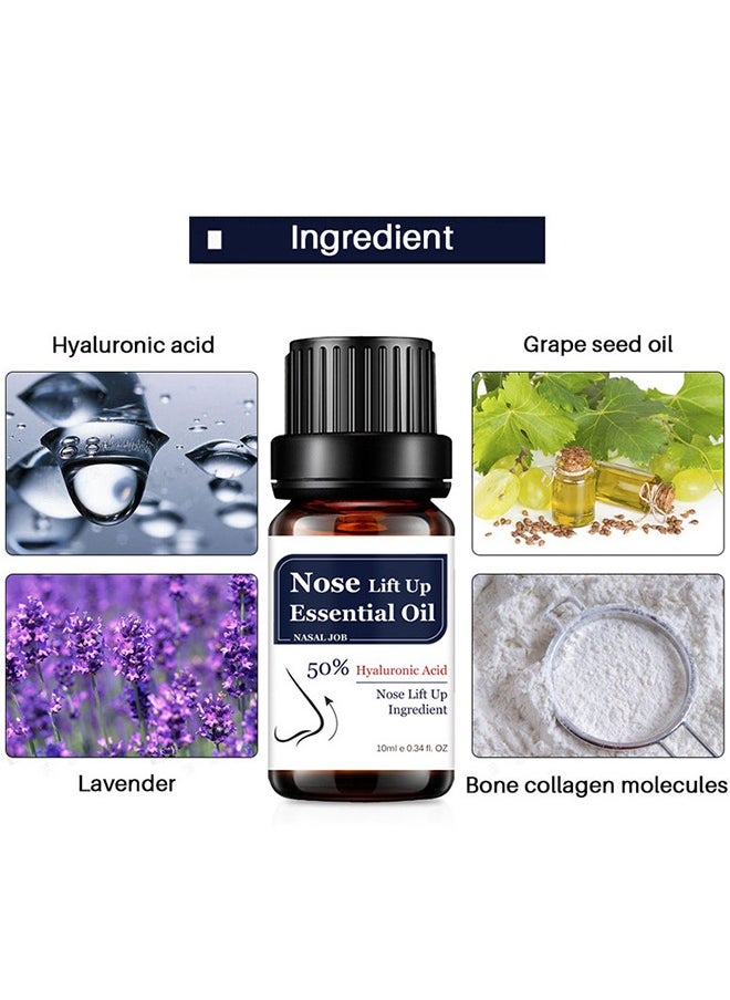 Lanthome Nose Lift Up Essential Oil, Heighten Rhinoplasty Collagen Firming Moisturizing Perfect Nose Serum Reshape Natural Beauty Skin Care  - Image 3