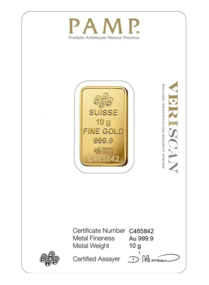 بامب مجوهرات خوشبو بامب، سبيكة ذهب عيار 24 (999.9 ذهب نقي) 10 غرام - Image 2