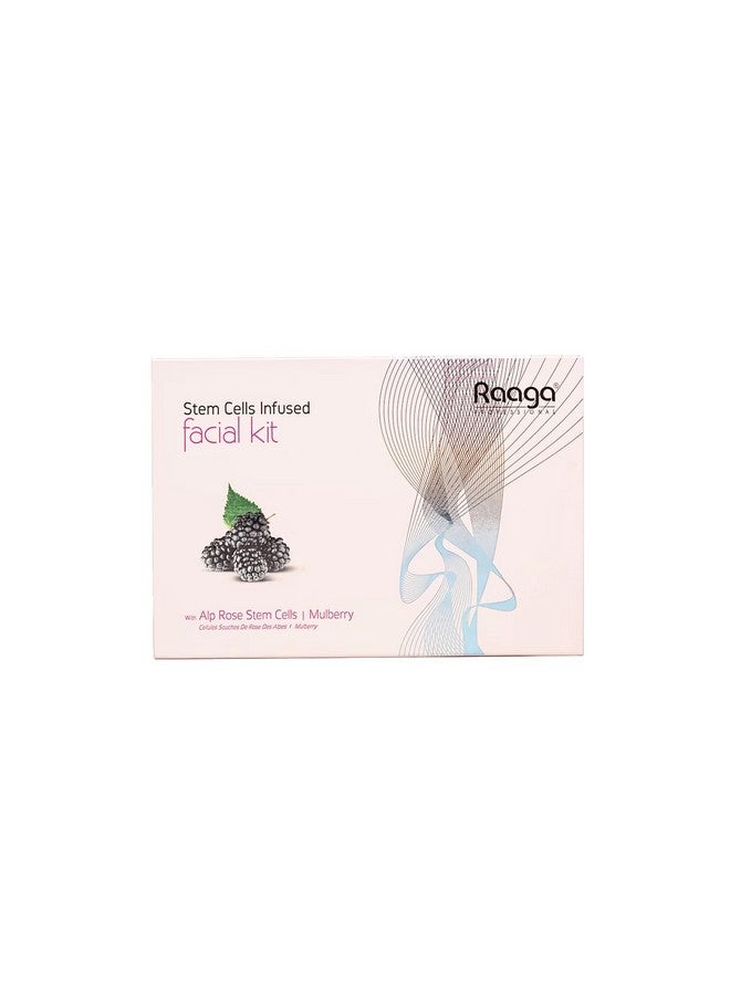 RAAGA PROFESSIONAL Stem Cells Infused Fairness 6 Step Facial Kit | Brightening Power Of Mulberry And Alp Rose Stem Cells | Reduces Dark Spots | All Skin Types (61 Gm) - Image 1