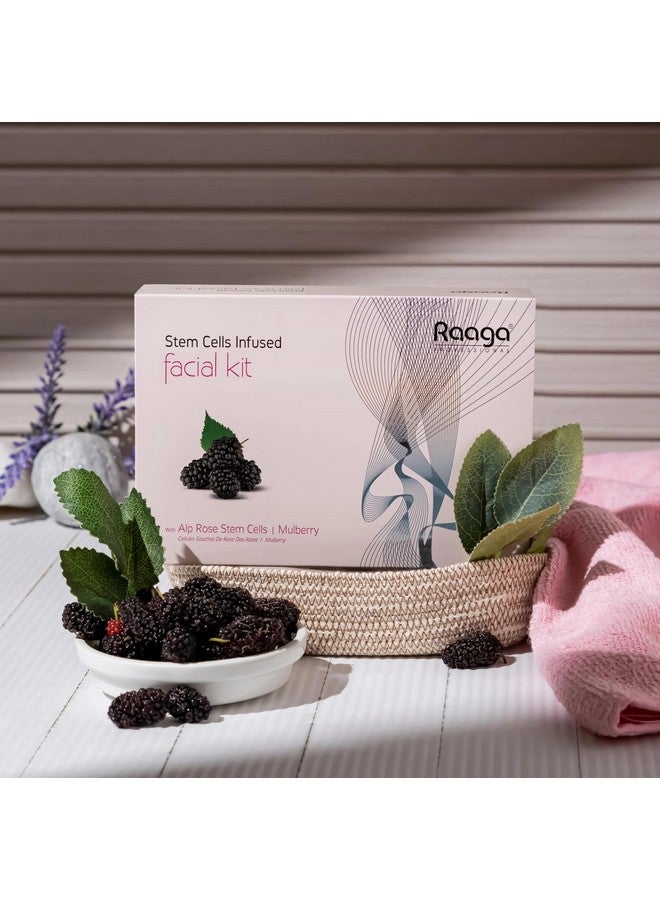 RAAGA PROFESSIONAL Stem Cells Infused Fairness 6 Step Facial Kit | Brightening Power Of Mulberry And Alp Rose Stem Cells | Reduces Dark Spots | All Skin Types (61 Gm) - Image 3