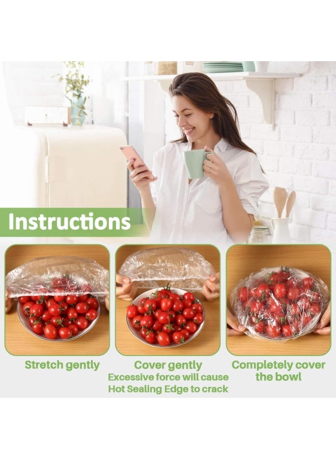 Clear Elastic Food Covers for Bowls, Plates and Pots, 20 Pack - Image 2