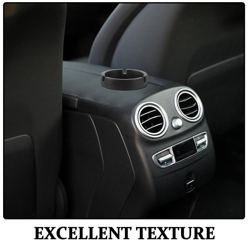 Black Portable Car Ashtray Mini Travel Cup Auto Ash Container For Vehicle Interior Desk - Image 4