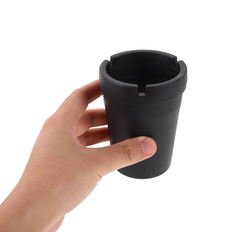 Black Portable Car Ashtray Mini Travel Cup Auto Ash Container For Vehicle Interior Desk - Image 5