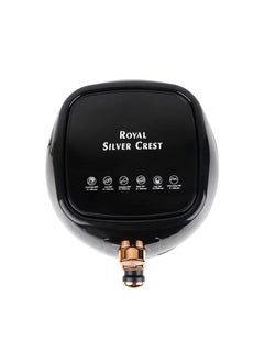 Royal Silver Crest مقلاة رويال سيلفر كريست، 2400 واط، سعة 6 لتر، التحكم في درجة الحرارة والوقت، مقلاة هوائية ذات سعة كبيرة جدًا للقلي الصحي بدون زيت، والشواء، والتحميص، والخبز، باللون الأسود.  - Image 3