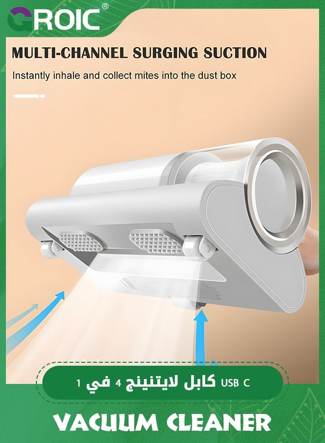 GROIC Home Mattress Vacuum Cleaner Cordless Mite Remover Handheld Vacuum Cleaner for Cleaning Bed Pillows Clothes Sofa Save Energy  - Image 5