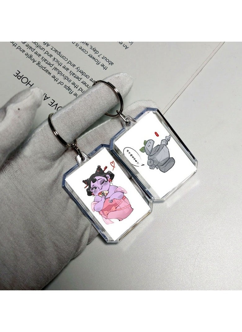 KUYING - Nezha's Demon Child's Sea of Troubles Surrounding Keychain - Image 1