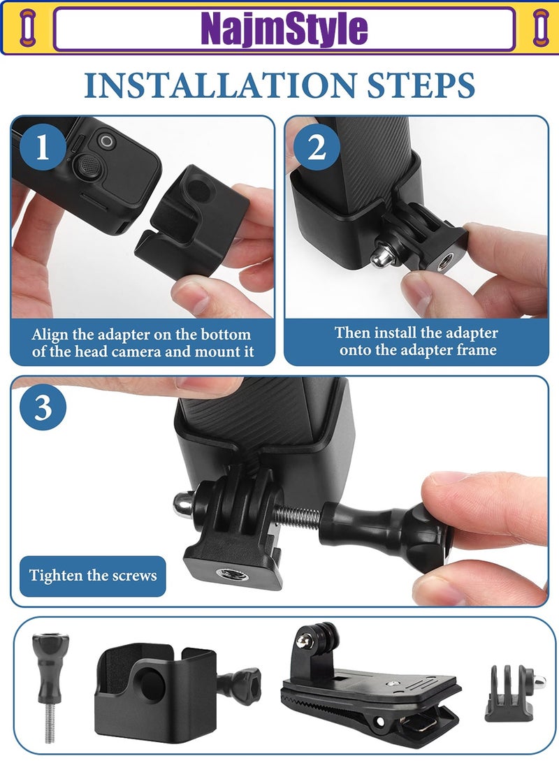 NajmStyle Backpack Holder for DJI Osmo Pocket 3 Accessories - Image 5