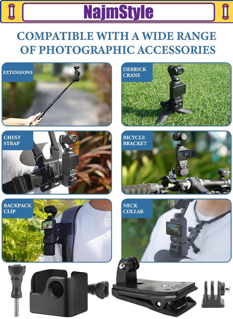 NajmStyle Backpack Holder for DJI Osmo Pocket 3 Accessories - Image 3