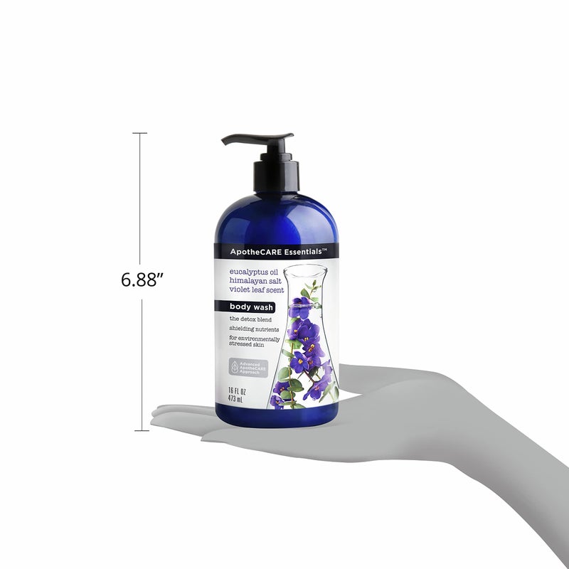 ApotheCARE Essentials The Detox Blend Body Wash Eucalyptus 16 oz - Image 3