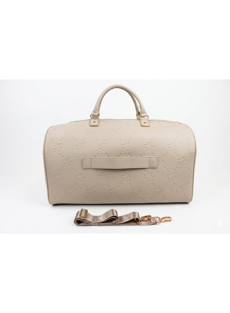 DKNY Embossed Softside Duffle Bag | Color Toffee - Image 1