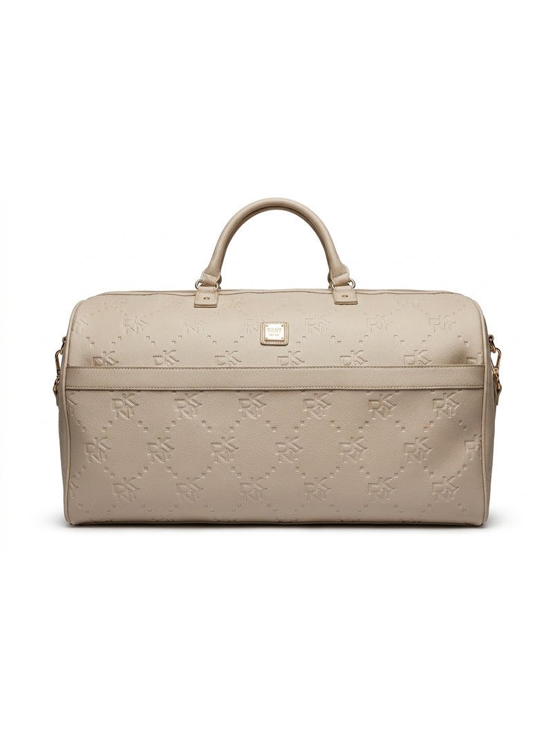 DKNY Embossed Softside Duffle Bag | Color Toffee - Image 2