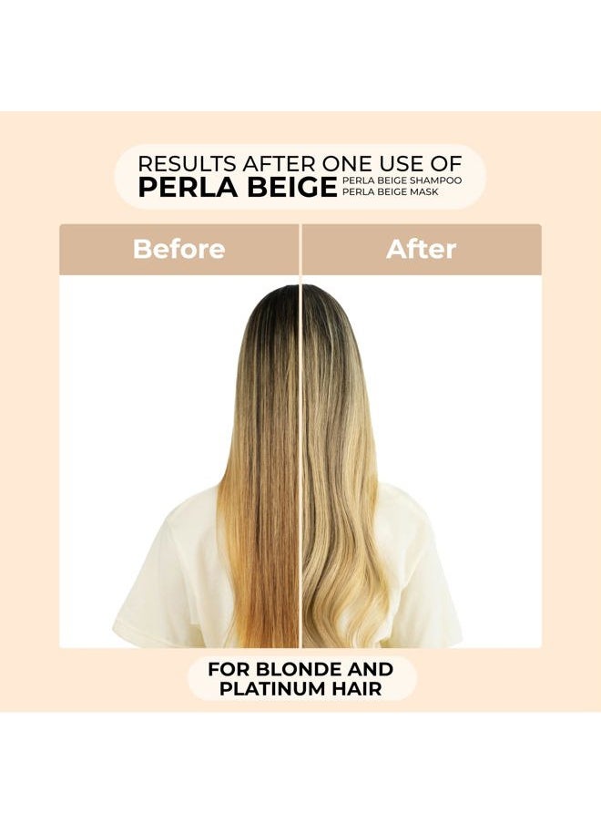 Naissant Perla Beige Hair Purple Shampoo | Eliminates Brassiness | Neutralizes Yellow & Orange Tones | Paraben, Ammonia & Sulfate Free | Pro-Vitamin B5, Olive Oil & Honey (Perla Beige) 10.1 Fl Oz  - Image 3