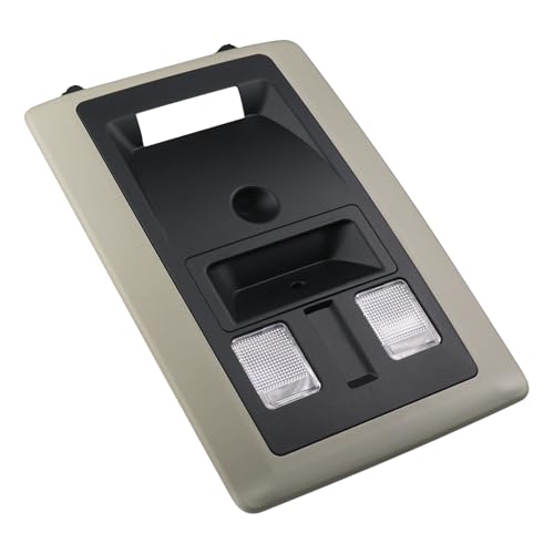 APPERFiT Overhead Console Housing w/Light & Lens for Interior Roof Compatible with 2009-2024 Dodge Ram 1500 2500 3500 4500 5500 Truck Accessories Parts Interior Dome Map Reading Light - Image 1