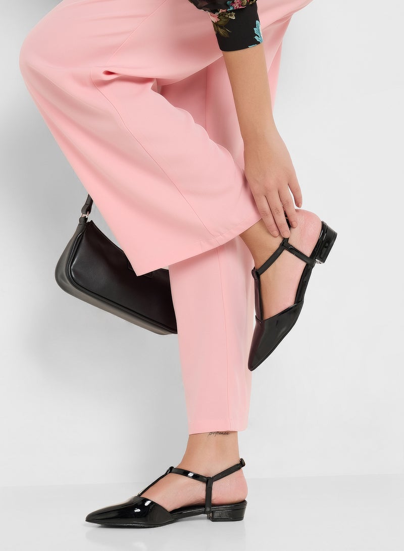 ELLA T-Bar Ballerina Pointed Flat  - Image 5