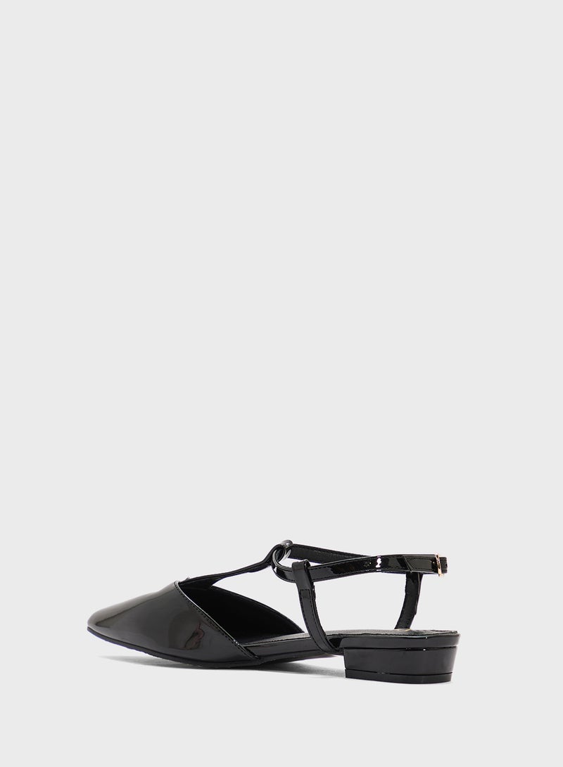 ELLA T-Bar Ballerina Pointed Flat  - Image 3