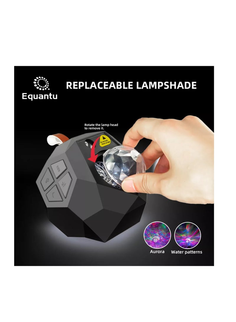 إيكوانتو مصباح LED للقرآن يعمل باللمس مكبرات صوت بخاصية البلوتوث لاسلكية مسلمة مرصعة بالنجوم ضوء الليل مكبرات صوت للقرآن الكريم جهاز عرض ستار مون App التحكم في مكبر صوت القرآن الكريم - Image 4