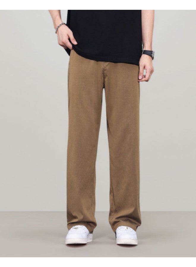 Tucano summer Lightweight Low-maintenance Lyocell Casual Trousers Minimalist Straight-leg Outdoor Pants For Men - Image 1