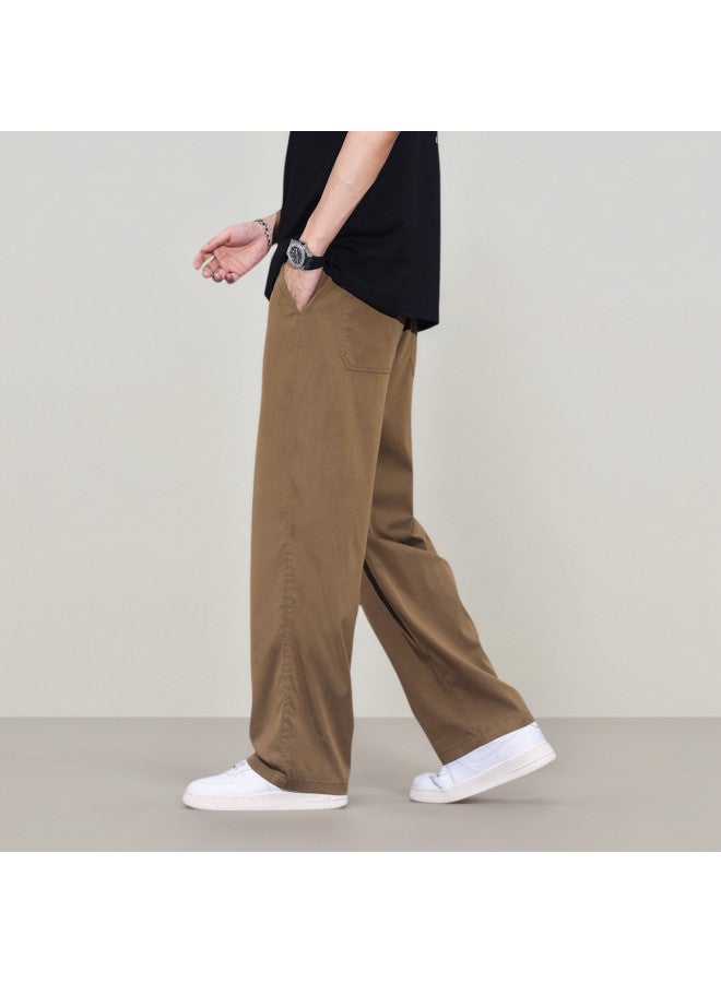 Tucano summer Lightweight Low-maintenance Lyocell Casual Trousers Minimalist Straight-leg Outdoor Pants For Men - Image 4