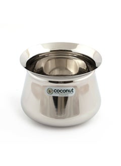 Coconut Stainless Steel Temple Handi/Cookware -Set of 2 - Capacity 2000 ML & 3000 ML Each Handi