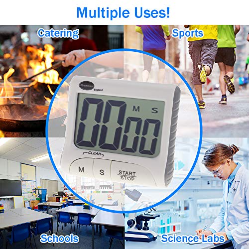 Brannan Digital Kitchen Timer for Cooking and Baking with Large Led Countdown Timer Numbers with Alarm and Magnet - Image 5