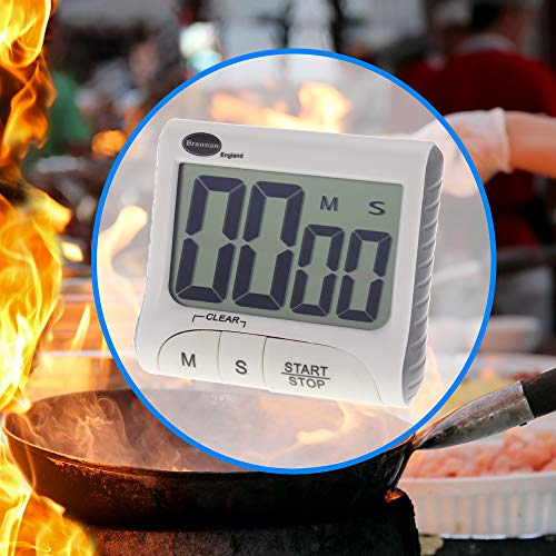 Brannan Digital Kitchen Timer for Cooking and Baking with Large Led Countdown Timer Numbers with Alarm and Magnet - Image 4